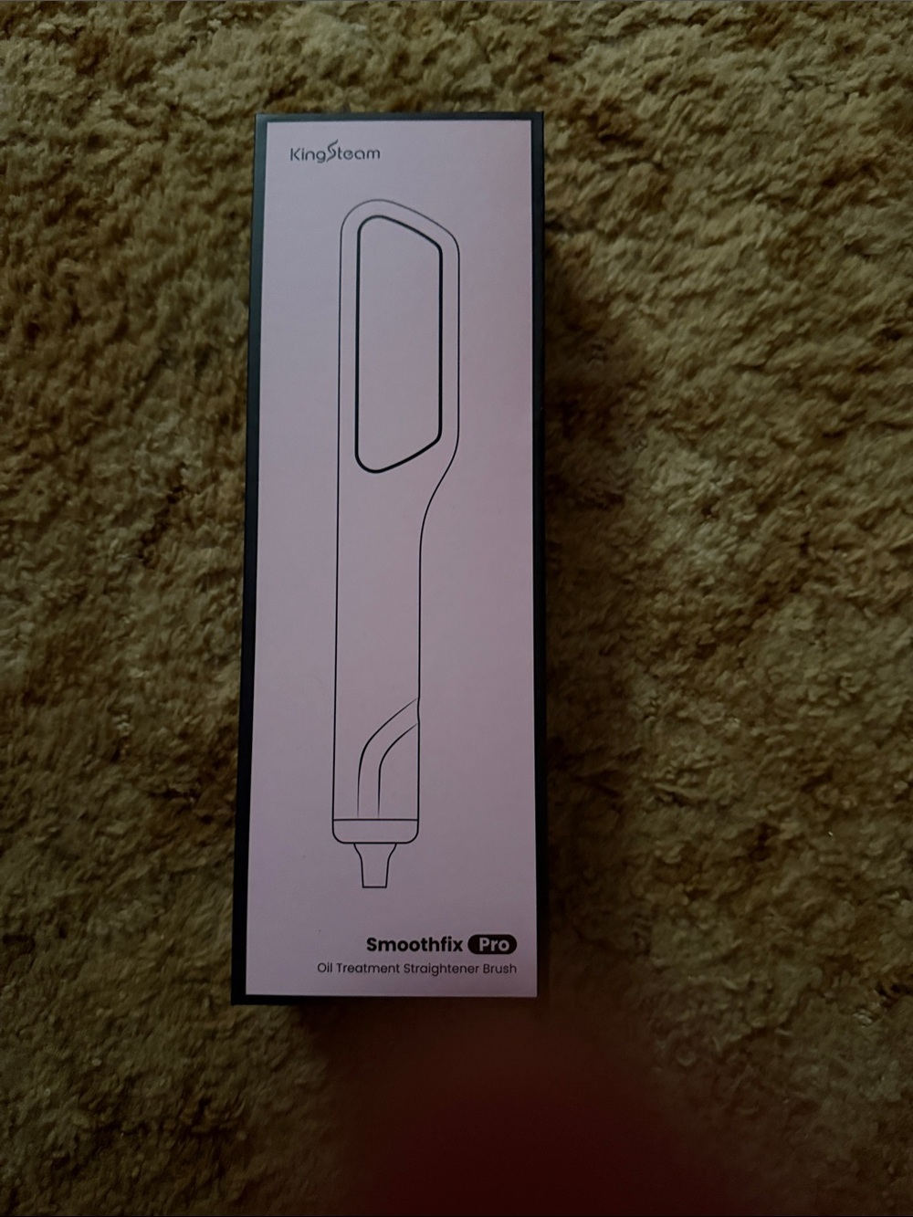 KingSteam Smoothfix Pro Pink Oil Treatment Straightener Brush